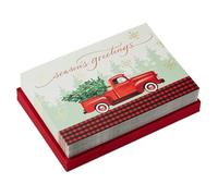 Hallmark Boxed Christmas Cards, Rustic Red Truck (40 Cards and 40 Envelopes) Season's Greetings