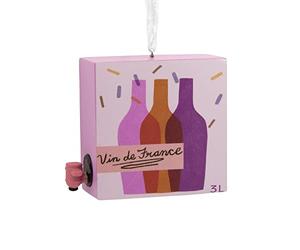 Hallmark Boxed Wine Christmas Ornament