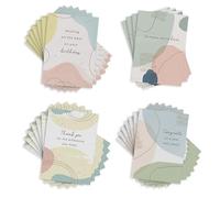 Hallmark Business Bulk 25 Pack Assorted Abstract Employee Collection Cards (4 Designs) for Employees (Abstract Design), 5x7 Cards, Message Inside, Envelopes Included
