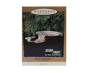 Hallmark Cards, Inc. Hallmark Keepsake Ornament Star Trek The Next Generation U.S.S. Enterprise Blinking Light Magic 1993 Christmas Ornament