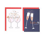 Hallmark Charity Christmas Cards, 2 Party Themed Designs, Pack of 12 Various,25559884