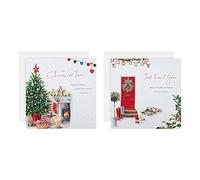 Hallmark Charity Christmas Cards - Pack of 16 in 2 Classic Lucy Cromwell Designs