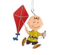 Hallmark Charlie Brown with Red Kite Hanging Ornament, PEANUTS Tree Decoration, Yellow