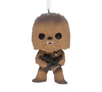 Hallmark Chewbacca Funko Pop Hanging Christmas Ornament, Star Wars, Resin Tree Decoration, Brown & Black
