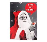 Hallmark Christmas Card 'Down The Chimney' - Medium