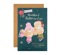 Hallmark Christmas Card for Brother and Sister-in-Law - Cute Forever Friends Design