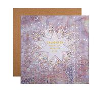 Hallmark Christmas Card for Daughter - Contemporary Foil Star Design