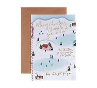 Hallmark Christmas Card For Daughter and Son In Law - Contemporary Text Based Design, 25563126, Multicoloured