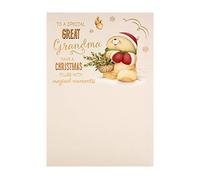 Hallmark Christmas Card for Great Grandma - Cute Forever Friends Design