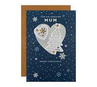 Hallmark Christmas Card for Mum - Contemporary Laser Cut Design