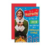 Hallmark Christmas Card for Nephew - Funny Warner Bros Elf Design