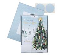 Hallmark Boxed Christmas Card for One I Love - Classic Winter Scene with Tree Design