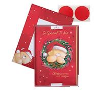 Hallmark Boxed Christmas Card for Someone Special - Cute Forever Friends Wreath and Heart Design