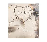 Hallmark Christmas Card for The One I Love - Traditional Heart Design