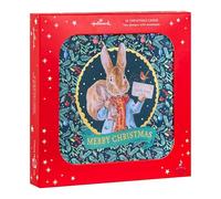 Hallmark Christmas Card, Multipack Christmas Cards, Pack of 16, 2 Designs, Beatrix Potter, Peter Rabbit, With Envelopes