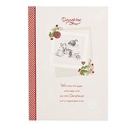 Hallmark Christmas Card to Daughter 'Giggle and Smile' - Medium