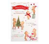 Hallmark Christmas Card to Mum & Dad 'Thanks' - Medium