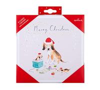 Hallmark Christmas Cards, Contemporary Festive Dog Design, Pack of 8, 25572282, Cute Dogs Christmas Card Pack
