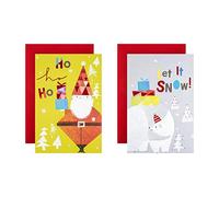 Hallmark Christmas Charity Cards - 12 Cards in 2 Cute Contemporary Designs