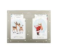 Hallmark Christmas Charity Cards - 12 Cards in 2 Vintage Style Designs