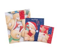 Hallmark Christmas Forever Friends Gift Bags Multipack - Pack of 3 in 3 Designs and 3 Sizes