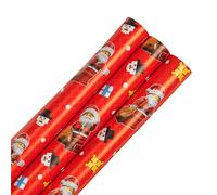 Hallmark Christmas Multipack Wrapping Paper, Pack of 3, 4M Each - 3 Rolls in 1 Lego Design