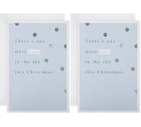 Hallmark Christmas Sympathy Card - Contemporary Text Based Design, 25565274, Multicoloured (Pack of 2)