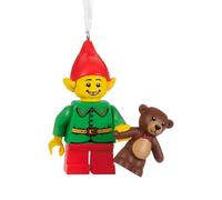 Hallmark Collectable Keepsake LEGO Minifigure Elf and Teddy Ornament