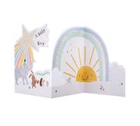 Hallmark Cute Die-Cut Baby Boy Birth Congratulations Card