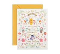 Hallmark Cute Disney Winnie the Pooh 'Dainty Details' Birthday Card