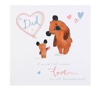 Hallmark Dad Father's Day Bear Card 'Love You' - Medium
