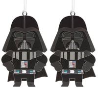 Hallmark Darth Vader Metal Ornament, Star Wars Tree Decoration, Metal Hanging Ornament, Christmas Hanging Ornament, Gifts for Christmas (Pack of 2)