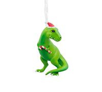 Hallmark Dinosaur in Santa Hat Christmas Ornament, Resin,Fun Tree Decoration
