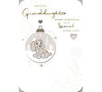 Hallmark Disney Lady and The Tramp Granddaughter Christmas Card - Amazing Granddaughter Merry Christmas to a Special Little Lady!
