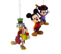 Hallmark Disney Mickey's Christmas Carol Christmas Ornaments, Set of 2