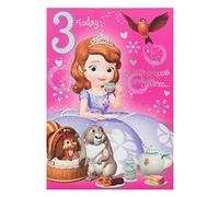 Hallmark Disney Princess Sofia 3rd Birthday Card Full Of Fun - Medium