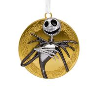 Hallmark Disney Tim Burton's The Nightmare Before Christmas Jack Skellington on Moon Christmas Ornament, Metal, Gifts for Disney Fans