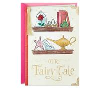 Hallmark Disney Valentines Day Card for Husband, Wife, Boyfriend, Girlfriend (Our Fairy Tale) Anniversary Card, Love Card