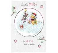 Hallmark Disney Winnie The Pooh Mum Christmas Card - Lovely Mum The nicest kind of people...
