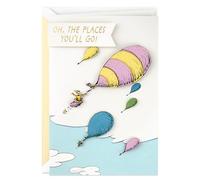 Hallmark Dr. Seuss Congratulations Card or Graduation Card (Oh, the Places You'll Go!) Signature Card
