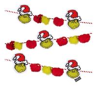 Hallmark Dr. Seuss's How The Grinch Stole Christmas! 72" Christmas Garland, Fabric, Gifts for Dr. Seuss Fans