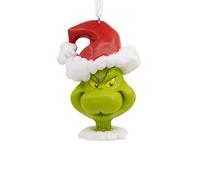 Hallmark Dr. Seuss's How The Grinch Stole Christmas! Grinch in Santa Hat Christmas Ornament