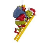 Hallmark Dr. Seuss's How The Grinch Stole Christmas! Grinch on Ladder Christmas Ornament, Christmas Movie Gifts
