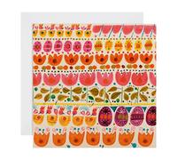 Hallmark Easter Card, Fun Easter Card, Colourful Easter Design, Flowers, Eggs, Chickens Design, Orange, Pink, Yellow