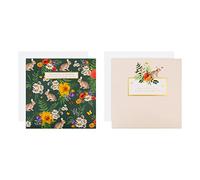 Hallmark Easter Card Multipack, Pack of 10 Easter Cards, Floral with Rabbits Design, Green, White, Pink