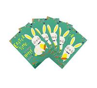 Hallmark Easter Card Multipack, Pack of 5 Easter Cards, Cute Rabbit Design, Green