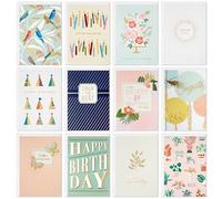 Hallmark Elegant All-Occasion Card Assortment (12 Cards with Envelopes, Refill Pack Card Organizer Box) Birthday, Thank You, Sympathy