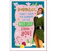 Hallmark Elf Daughter Christmas Card - Daughter There's Room for Everyone on The Nice List.. Even You!