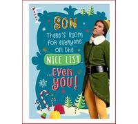 Hallmark Elf Son Christmas Card - Son There's Room for Everyone on The Nice List... Even You!