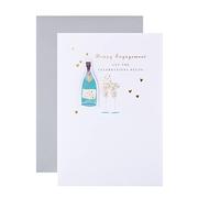 Hallmark Engagement Congratulations Card - Contemporary Illustrated Textured Design